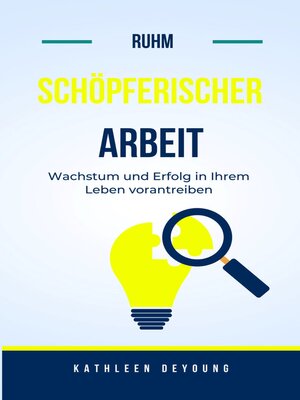 cover image of Der Ruhm kreativer Arbeit